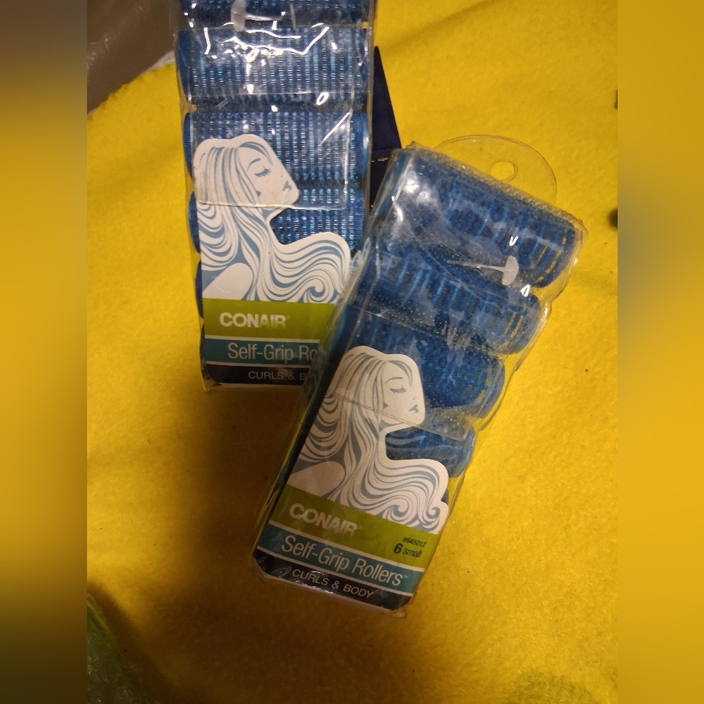 Conair Blue Self-Grip Hair Rollers
